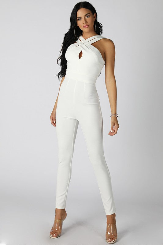 Shahrazad Off White Jumpsuit - Chic Couture 