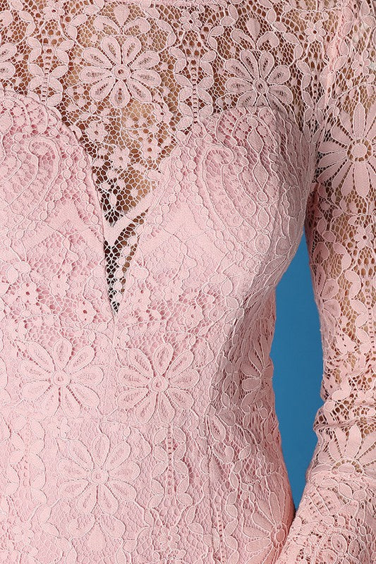 Sherrihan lace Dress - Chic Couture 
