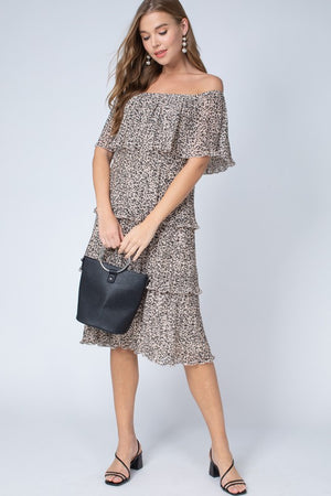 Majdoline leopard print Dress - Chic Couture 