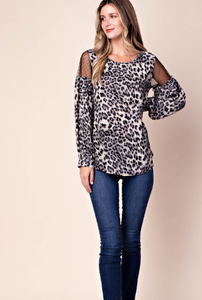 Animal Print Top - Chic Couture 